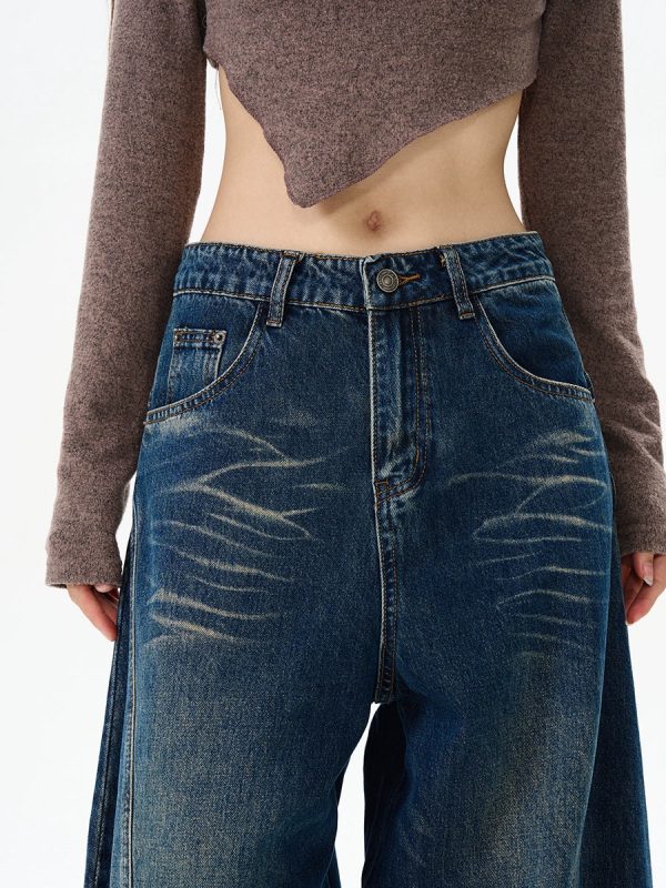 Cat Whisker Wide-Leg Jeans For Sale