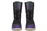 Aurora Fold Over Winter Boots - Microsuede Vegan Boots with Fur Lining and Convertible Style Fashion