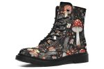 Amanita Boots - Vegan Leather Doc-Style Boots with Durable Stitched on Soles Fashion