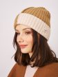 SEAM PATTERN BEANIE - TAN Sale