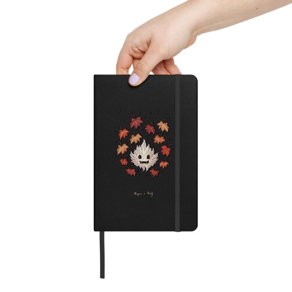 Maple Ghosty Hardcover Notebook - with Elastic Closure & Ribbon Marker - Gothic Stationery with Cute Ghost - Witchy Journal for School Office College & Uni Online Hot Sale