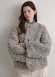 Button Closure Fur Jacket Online Sale