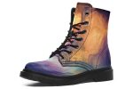 Aurora Pearl Boots - Vegan Leather Doc-Style Boots with Durable Stitched on Soles on Sale