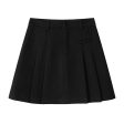 Button Detail Pleated A-Line Skirt For Discount