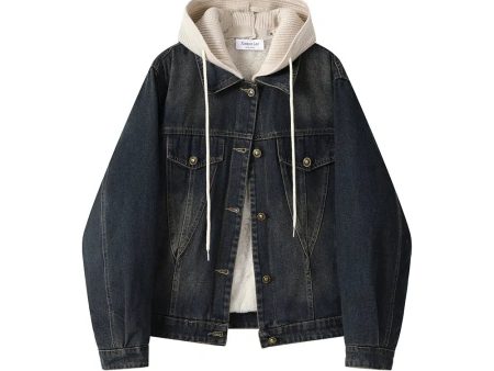 Denim Hooded Jacket Supply