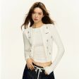 Button Front Embroidered Knit Sweater Fashion