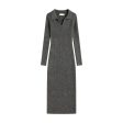 Collared Knit Midi Dress Online now