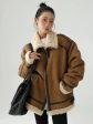 Buckle Details Shearling Lined Jacket Fashion