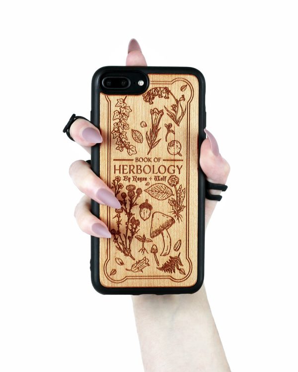 Herbology - Engraved White Maple Wood Phone Case Online