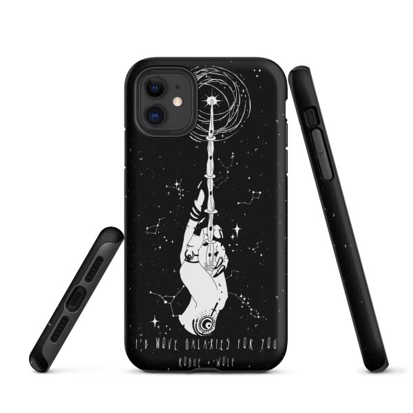 Cosmic Devotion Tough Phone Case for iPhone - Shockproof Anti-scratch Witchy Goth Cool Fun Christmas Gift For Sale