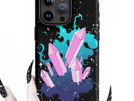 Crystal Queen Tough Phone Case for iPhone - Magical Witchy Goth Cell Phone Cover Anti-Scratch Cool Gothic Gifts Discount