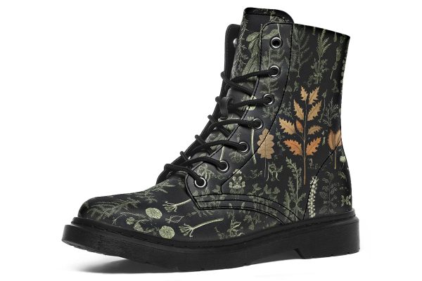 Autumn Memoir Boots - Vegan Leather Doc-Style Boots with Durable Stitched on Soles Online Sale