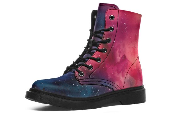 Twilight Boots - Vegan Leather Doc-Style Boots with Durable Stitched on Soles on Sale