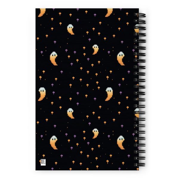 Spooky Soirée Spiral Notebook - Witchy Diary with Cute Ghosts, Uni & College Dark Academia Journal - Gothic Stationery Online