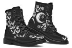 Black Widow Boots - Vegan Leather Doc-Style Boots with Durable Stitched on Soles Discount