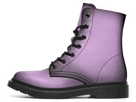 Mystic Dusk Boots - Vegan Leather Doc-Style Boots with Durable Stitched on Soles For Cheap