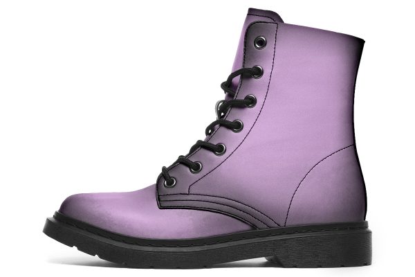 Mystic Dusk Boots - Vegan Leather Doc-Style Boots with Durable Stitched on Soles For Cheap