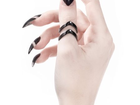 Hunt Black Silver Ring US5 to US10 Sale