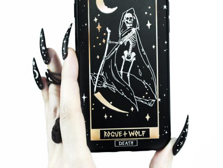 Death Tarot Phone Case - Mirror Gold Details Sale