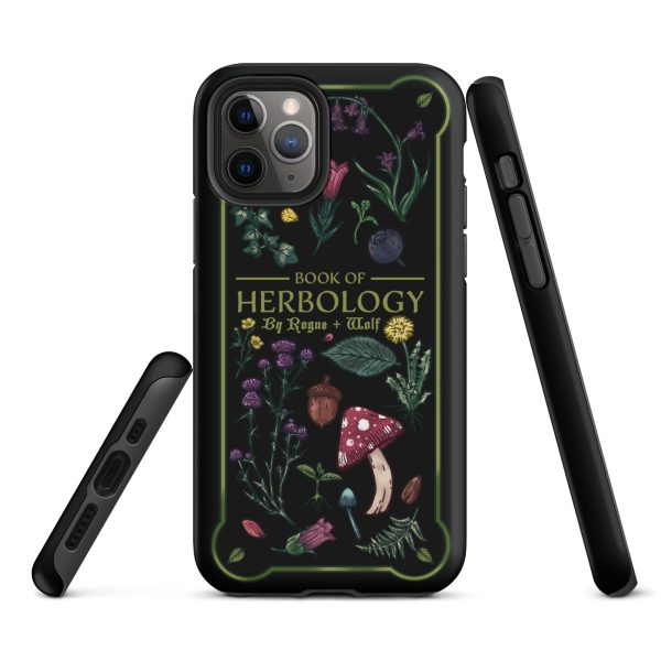 Book of Herbology Tough Phone Case for iPhone - Shockproof Witchy Phone Accessories Anti-scratch Goth Cover For Discount