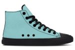 Aqua Mist High Tops - Classic Premium Canvas Shoes with Comfortable and Durable Soles on Sale