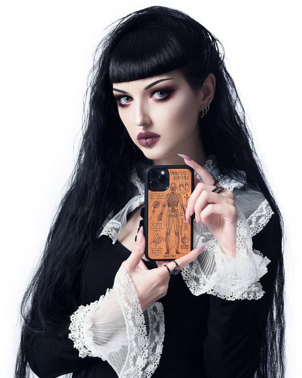 Vampire Anatomy - Engraved Cherry Wood Phone Case Sale