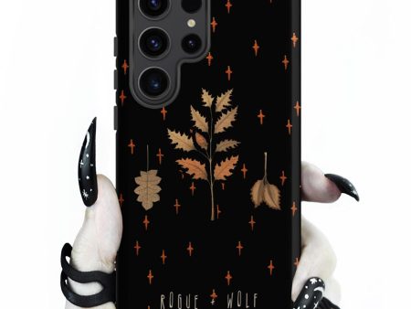 Autumn Memoir Tough Phone Case for Samsung - Dark Academia Anti-Scratch Shockproof Botanical Witchy Goth  Cover, Christmas Gifts Online