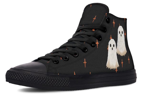 Boo High Tops - Classic Premium Canvas Shoes with Comfortable and Durable Soles For Sale