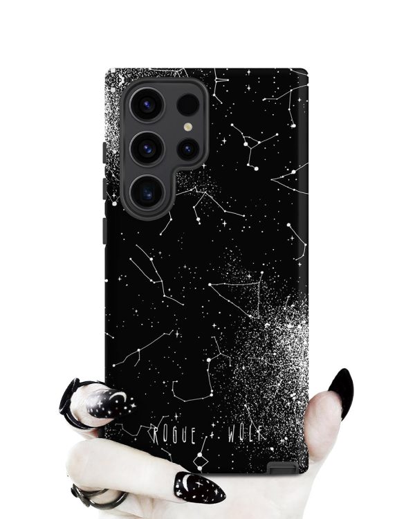 Constellation Tough Phone Case for Samsung - Shockproof Anti-scratch Witchy Goth Cover Cool Gothic Christmas Gifts Discount