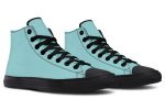 Aqua Mist High Tops - Classic Premium Canvas Shoes with Comfortable and Durable Soles on Sale