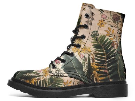 Fernwood Boots - Vegan Leather Doc-Style Boots with Durable Stitched on Soles Online Hot Sale