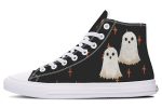 Boo High Tops - Classic Premium Canvas Shoes with Comfortable and Durable Soles For Sale