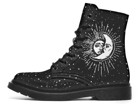 Astral Boots - Vegan Leather Doc-Style Boots with Durable Stitched on Soles Supply