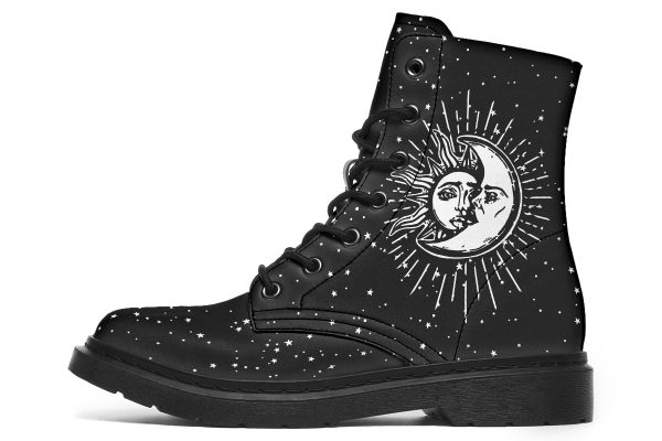 Astral Boots - Vegan Leather Doc-Style Boots with Durable Stitched on Soles Supply