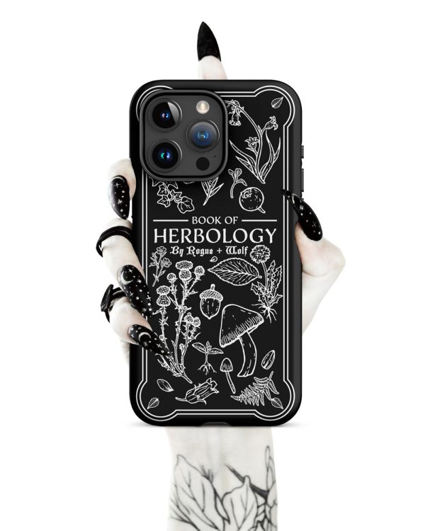 Book of Herbology Shockproof iPhone case - Witchy Goth Phone Accessories Anti-scratch cover Discount