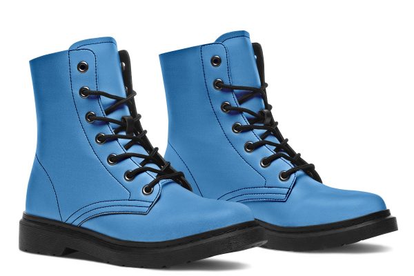 Ocean Wave Boots - Vegan Leather Doc-Style Boots with Durable Stitched on Soles Online Sale