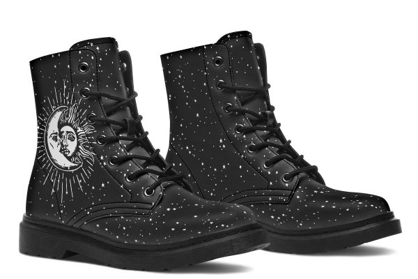 Astral Boots - Vegan Leather Doc-Style Boots with Durable Stitched on Soles Supply