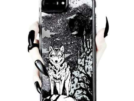 Castle Whitewolf  - Shock Resistant Phone Case - Silver Glitter For Discount