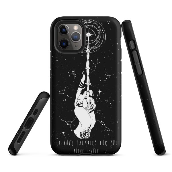 Cosmic Devotion Tough Phone Case for iPhone - Shockproof Anti-scratch Witchy Goth Cool Fun Christmas Gift For Sale