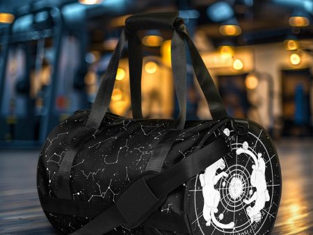 Purr Nebula Gym Bag - Water Resistant Durable Large Workout Bag for Travel, Yoga Fitness, Vegan Goth Activewear, Alt Style Essentials on Sale