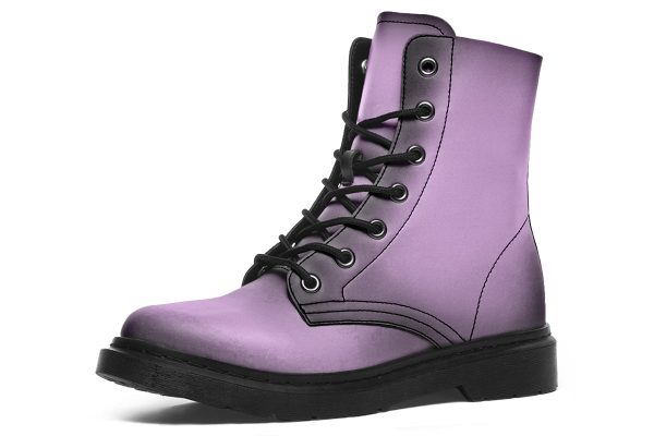 Mystic Dusk Boots - Vegan Leather Doc-Style Boots with Durable Stitched on Soles For Cheap