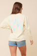 Bridesmaid  Lemon Surf Wash Crewneck Sweatshirt Cheap