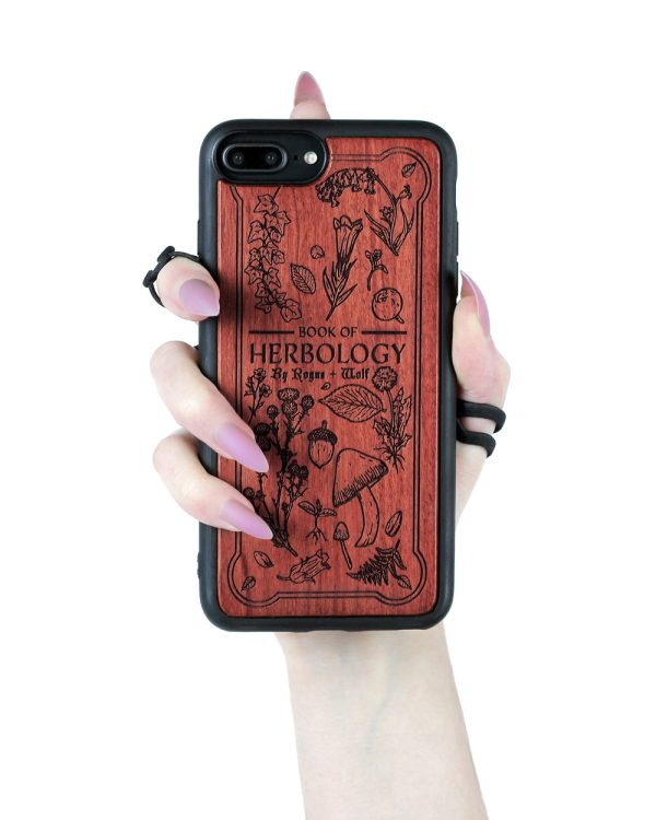 Herbology - Engraved Rose Wood Phone Case Discount