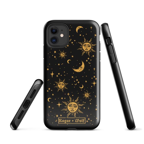 Celestial Tough Phone Case for iPhone - Shockproof Anti-scratch Witchy Goth Phone Accessories Cover Sale