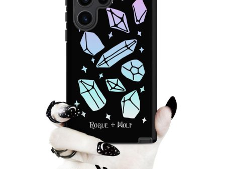 Divination Crystals Tough Phone Case for Samsung - Shockproof Anti-Scratch Goth Witchy Phone Accessories Cover Discount