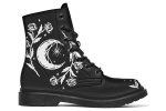 Black Widow Boots - Vegan Leather Doc-Style Boots with Durable Stitched on Soles Discount