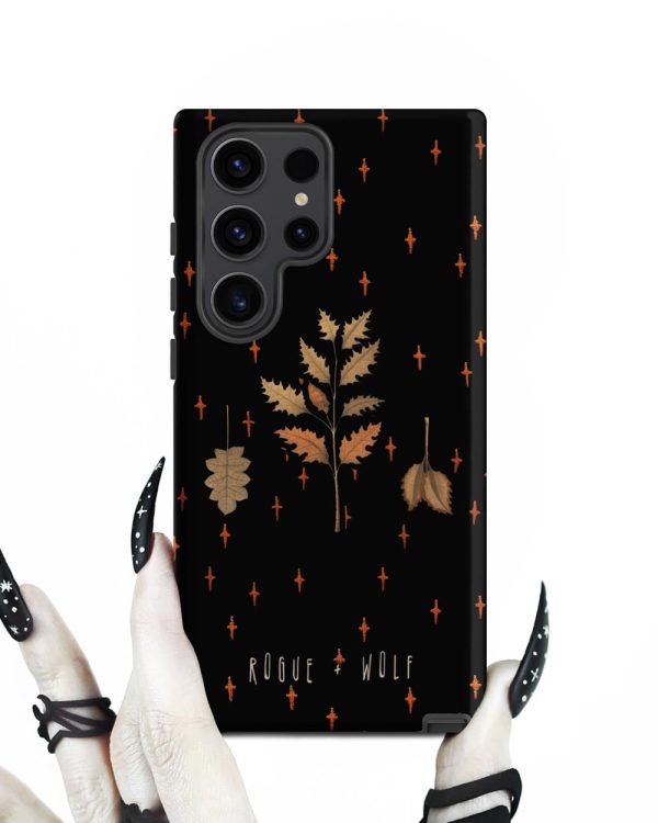 Autumn Memoir Tough Phone Case for Samsung - Dark Academia Anti-Scratch Shockproof Botanical Witchy Goth  Cover, Christmas Gifts Online