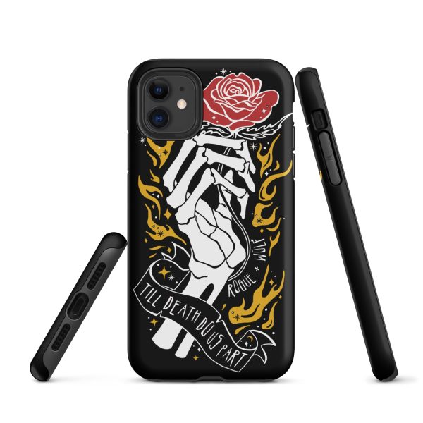 Till Death Do Us Part’ Tough Phone Case for iPhone - Shockproof Witchy Goth Anti-scratch Cover Online now