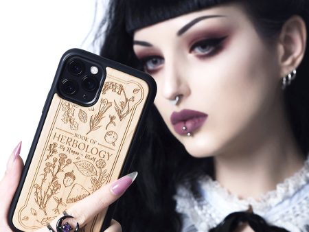 Herbology - Engraved White Maple Wood Phone Case Online