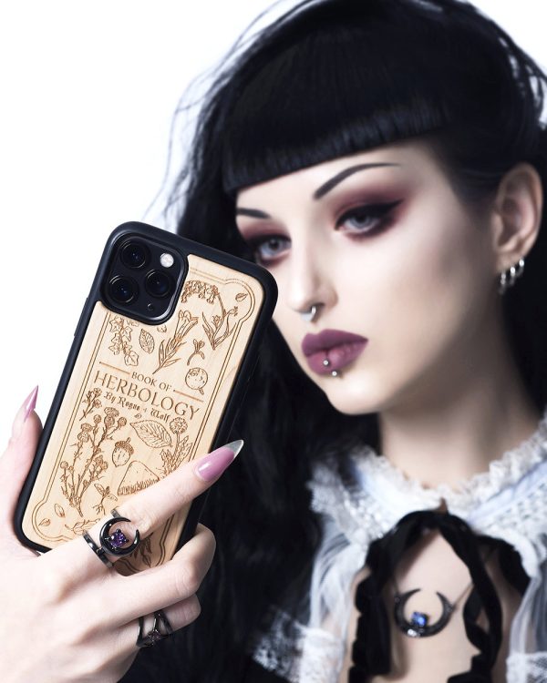 Herbology - Engraved White Maple Wood Phone Case Online